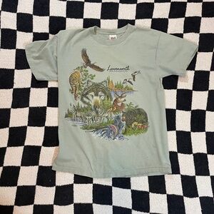 vintage 90s leavenworth washington nature shirt anvil size large